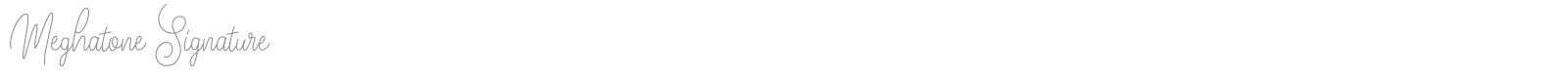 Meghatone Signature font preview